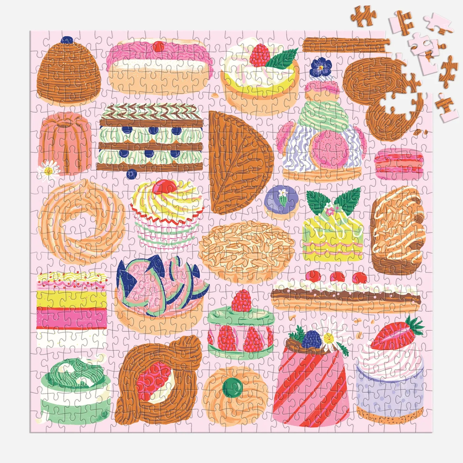 Mudpuppy Sweet Confections puzzle 500 piese dulciuri