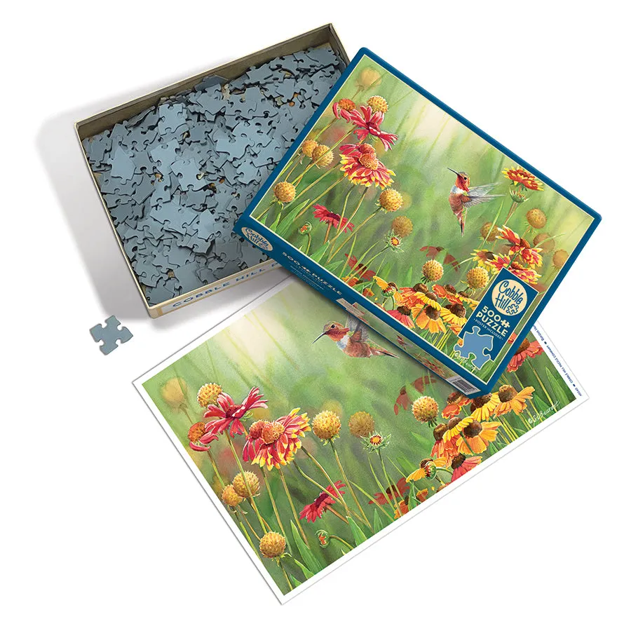 Cobble Hill Rufous Hummingbird puzzle 500 piese colibri