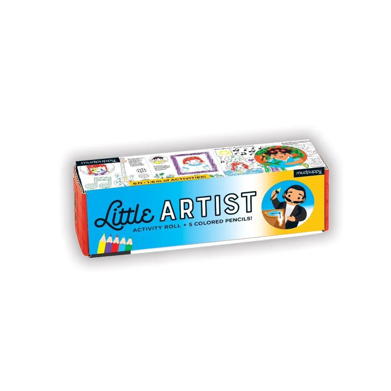 Mudpuppy Little Artist rola activitati colorat 1,8m + creioane