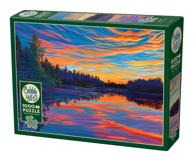Cobble Hill Sunset puzzle 1000 piese apus lac