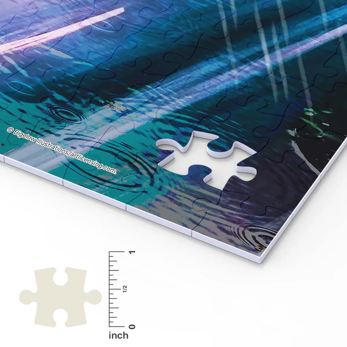 PieceRelax Rain on the Boulevard U1089 puzzle 1000 piese oraș