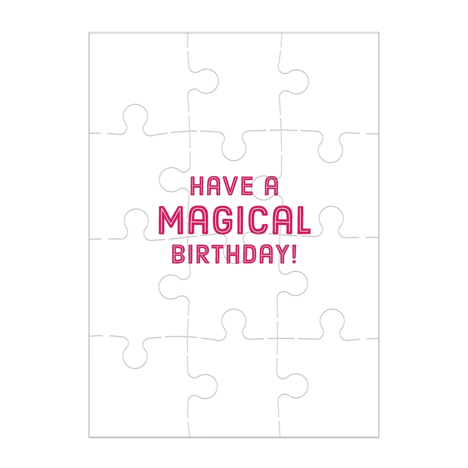 Mudpuppy Unicorn Party puzzle felicitare 12 piese