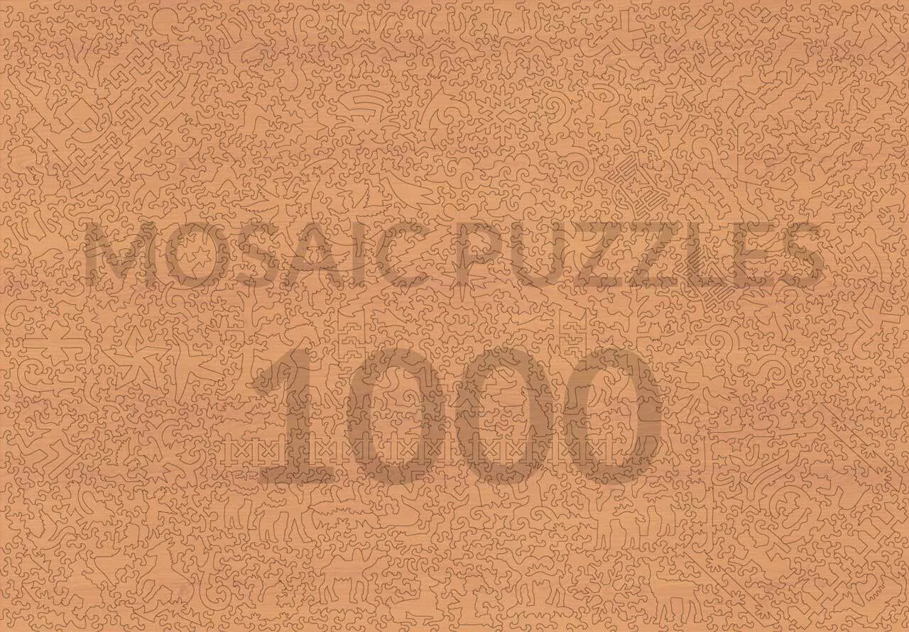 Mosaic Puzzles Away in a Manger puzzle lemn 500 piese craciun