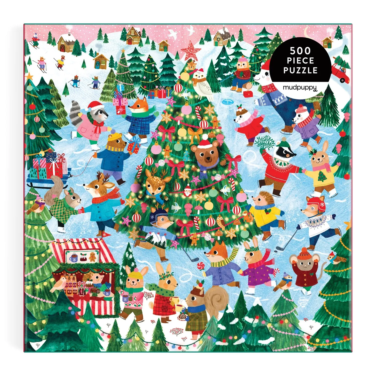 Mudpuppy Winter Whirl puzzle 500 piese de iarna