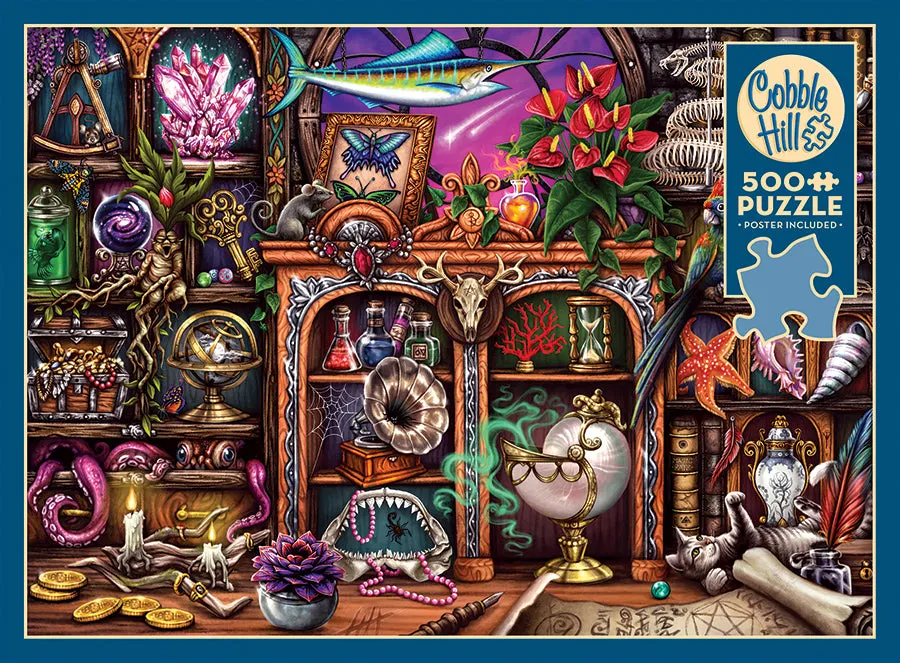 Cobble Hill Cabinet of Curiosities puzzle 500 piese