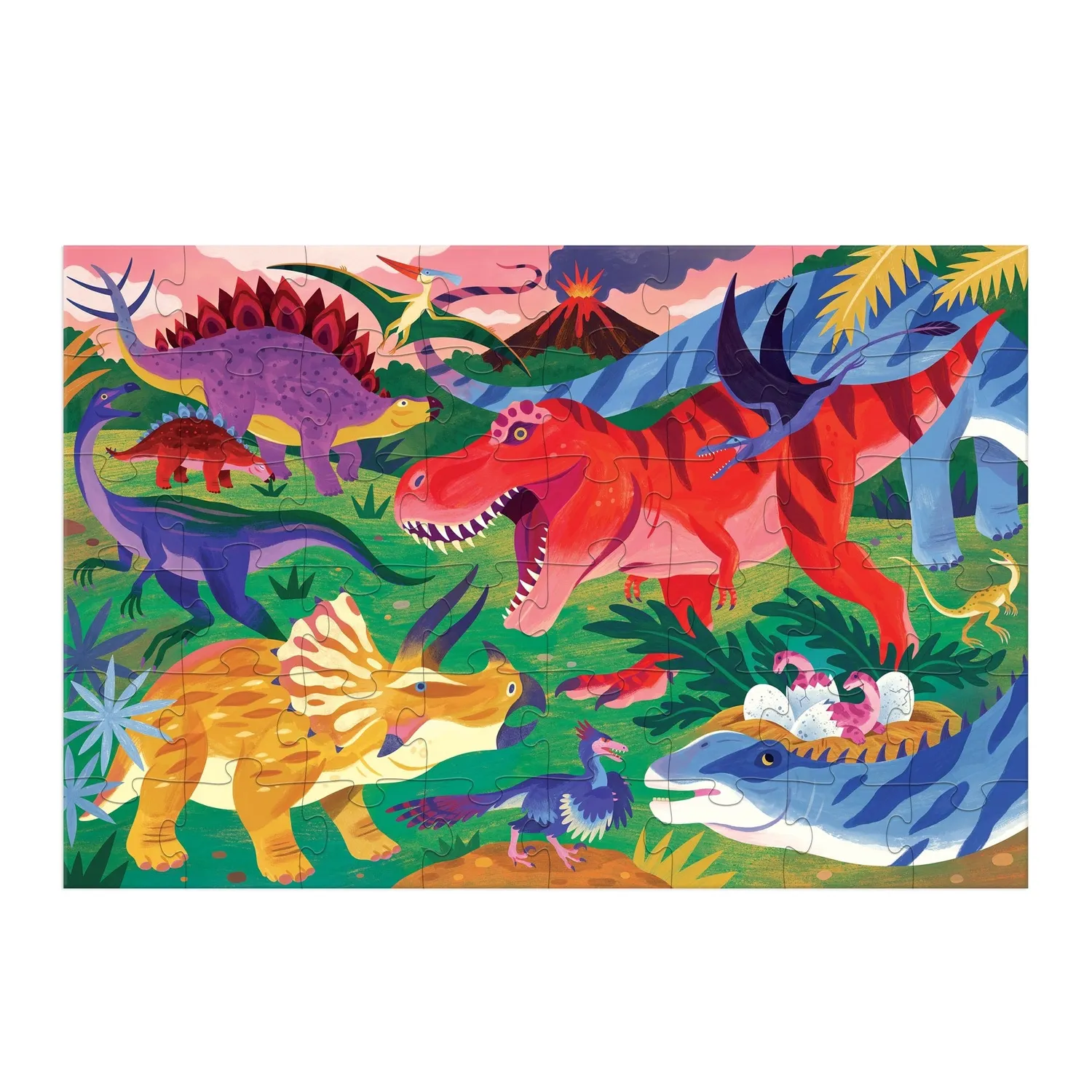 Mudpuppy Mighty Dinosaurs puzzle podea 48 piese gigant