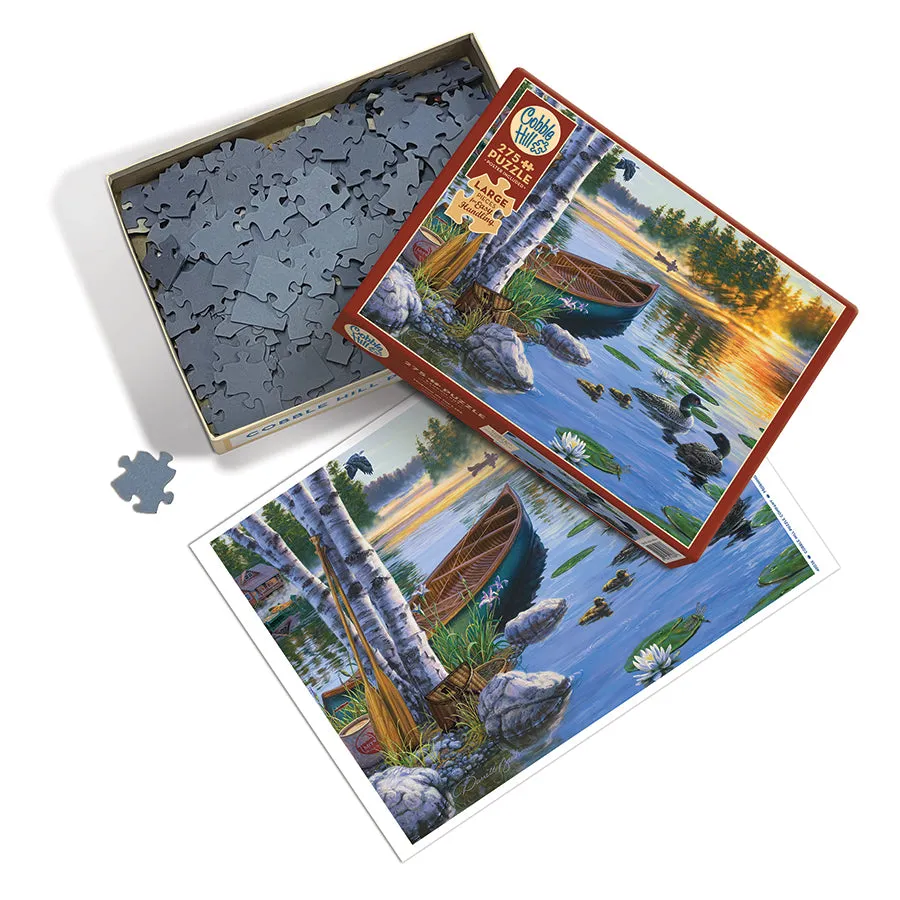 Cobble Hill Easy Handling Morning on the Lake puzzle 275 piese lac
