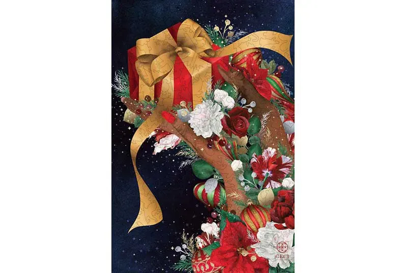 Mosaic Puzzles Gift of Love puzzle lemn 500 piese craciun