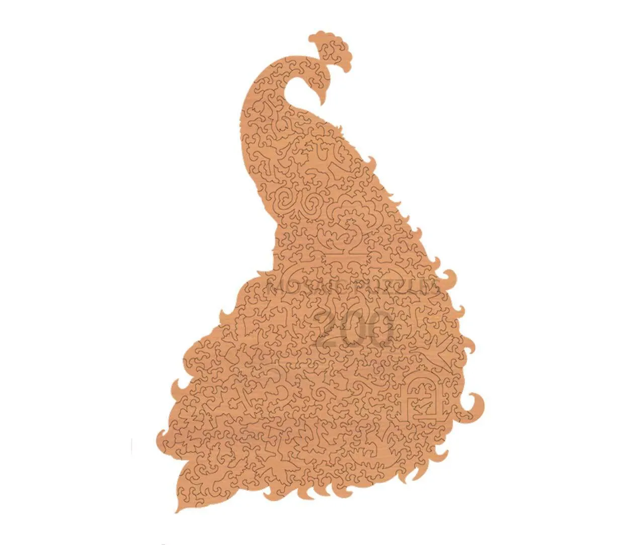 Mosaic Puzzles Feathered Majesty puzzle lemn 400 piese paun