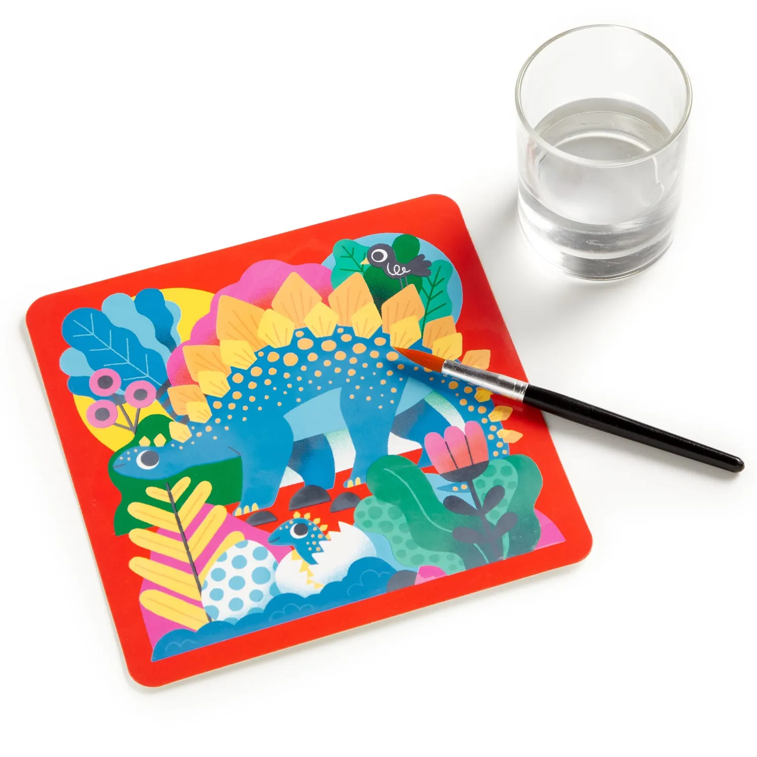 Mudpuppy Mighty Dinosaurs Color Magic kit pictură cu apă dinozauri