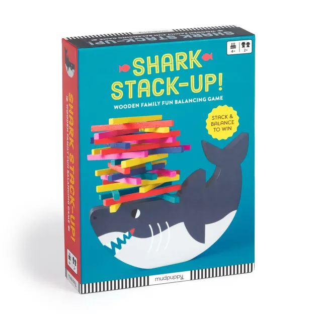 Mudpuppy Shark Stack-up joc echilibru lemn rechin
