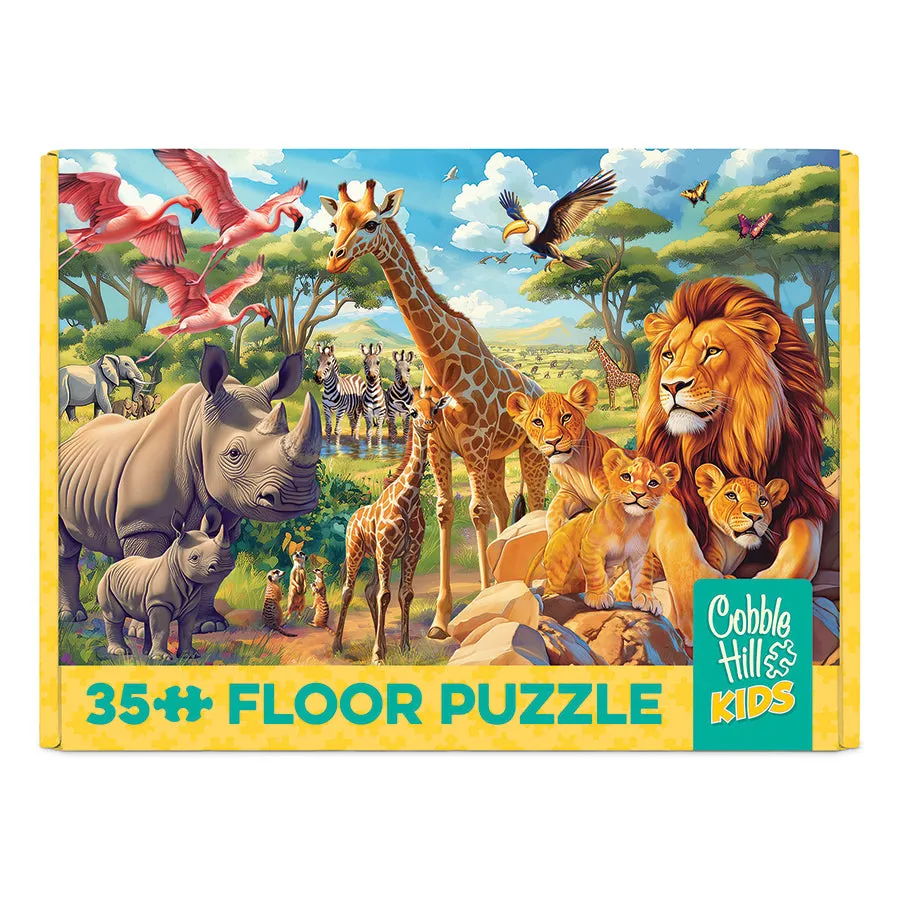 Cobble Hill African Plains puzzle podea 35 piese copii