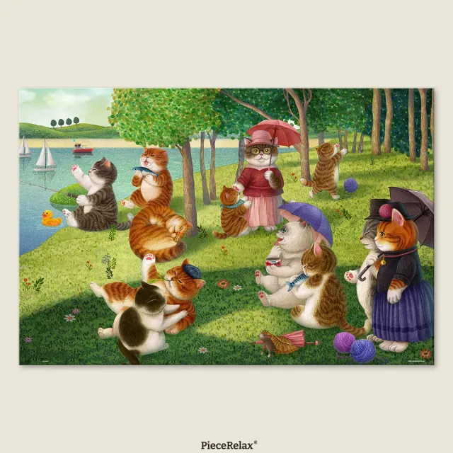 PieceRelax PieceClicks A Sunday Afternoon Island Cat U1104 puzzle 2000 piese