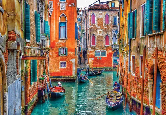 Mosaic Puzzles An Afternoon in Venice puzzle lemn 500 piese Veneția