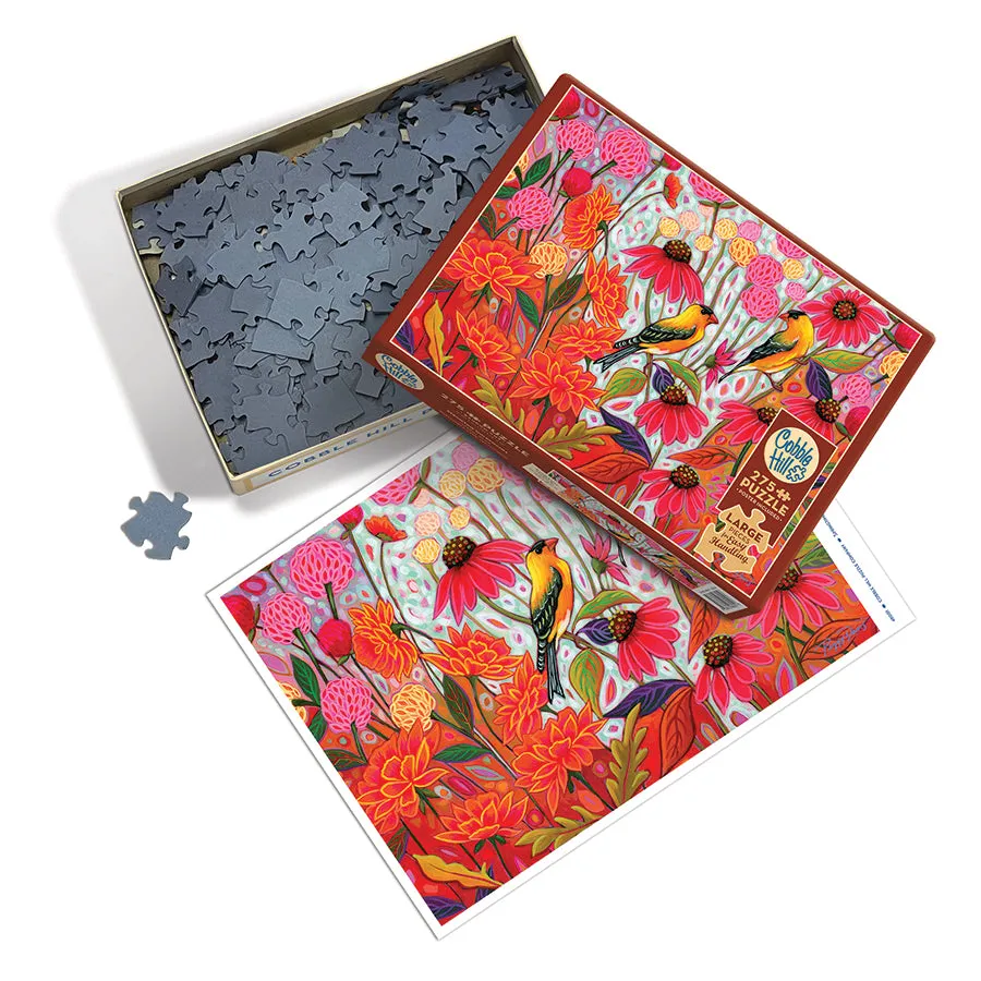 Cobble Hill Springtime Goldfinches puzzle 275 piese pasari