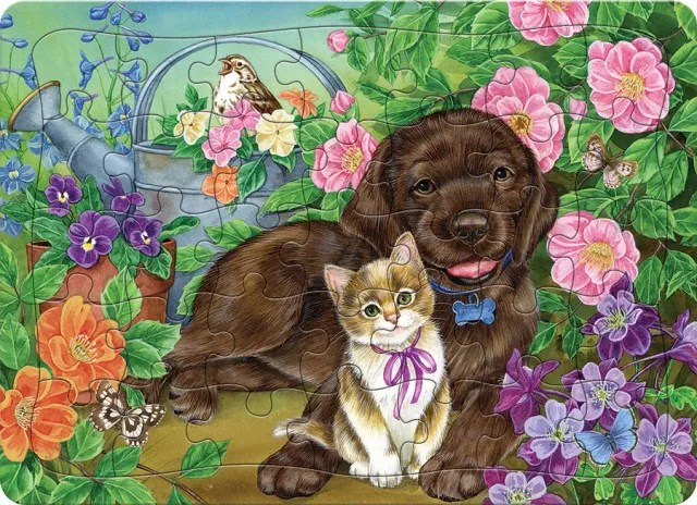 Cobble Hill Calico Chocolate puzzle tavă 35 piese