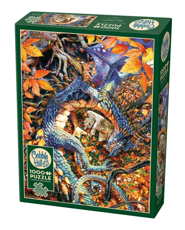 Cobble Hill Abby's Dragon puzzle 1000 piese dragon