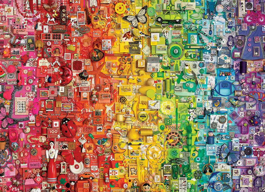 Cobble Hill Colourful Rainbow puzzle 1000 piese