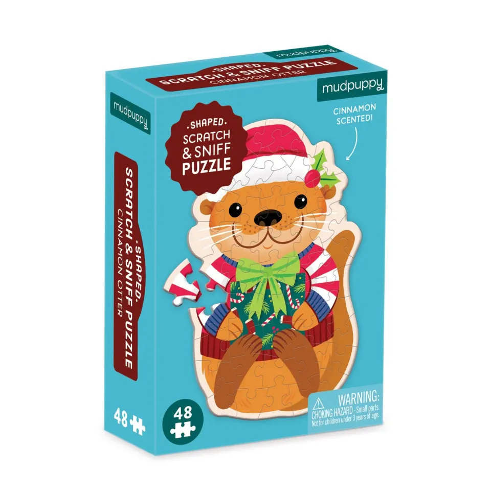 Mudpuppy Cinnamon Otter puzzle mini 48 piese scorțișoară