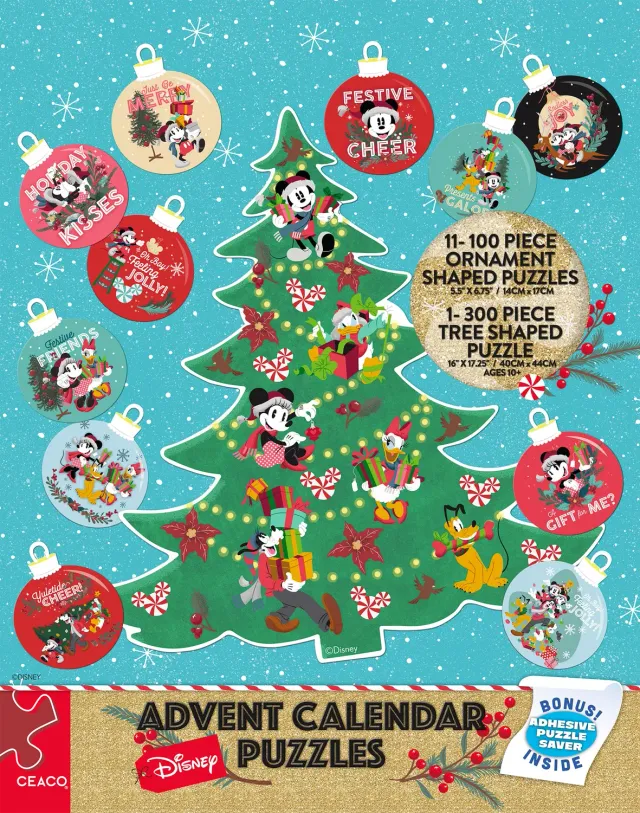 Ceaco Disney 12 Days of Christmas calendar puzzle 12 set
