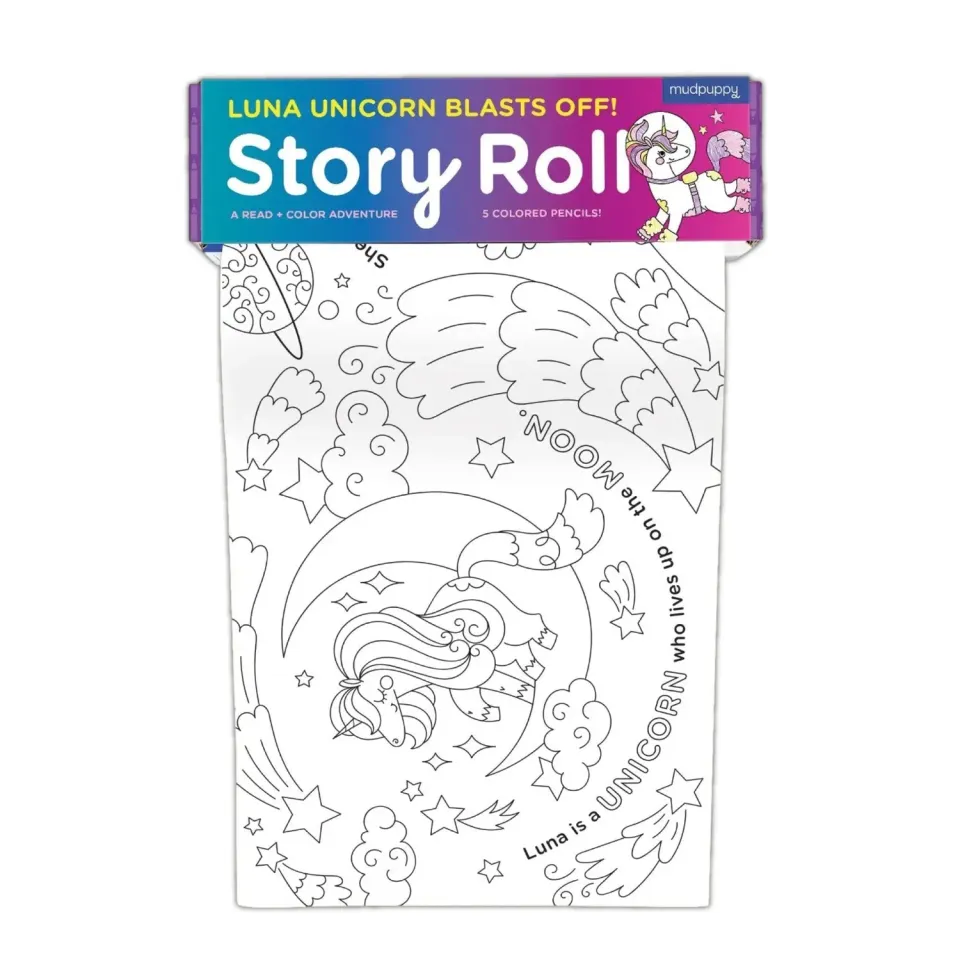 Mudpuppy Luna Unicorn rola de colorat 2,4 m