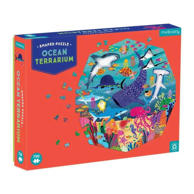 Mudpuppy Ocean Terrarium puzzle 750 piese 8-99 ani