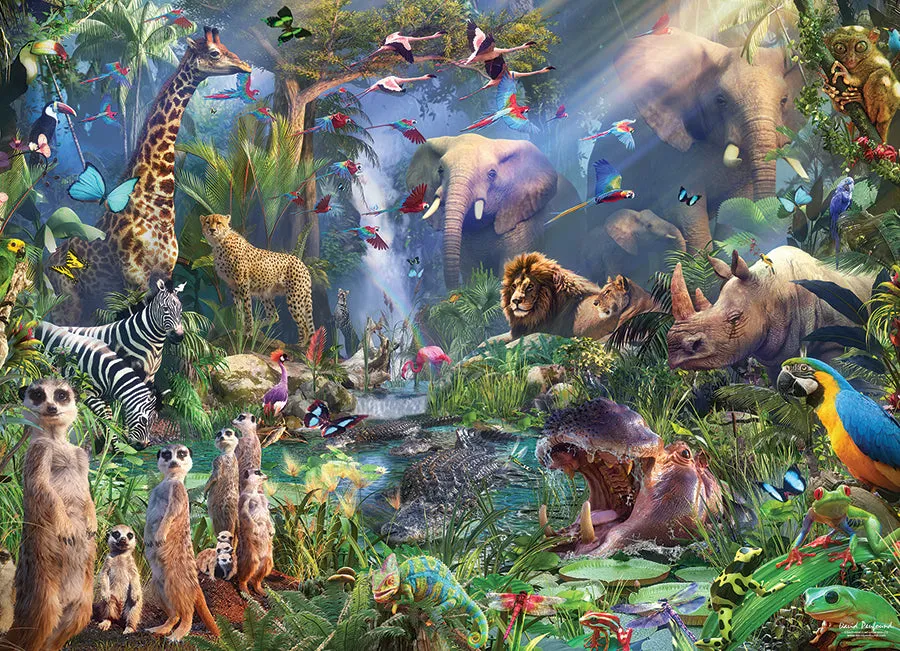 Cobble Hill Into the Jungle puzzle 1000 piese animale