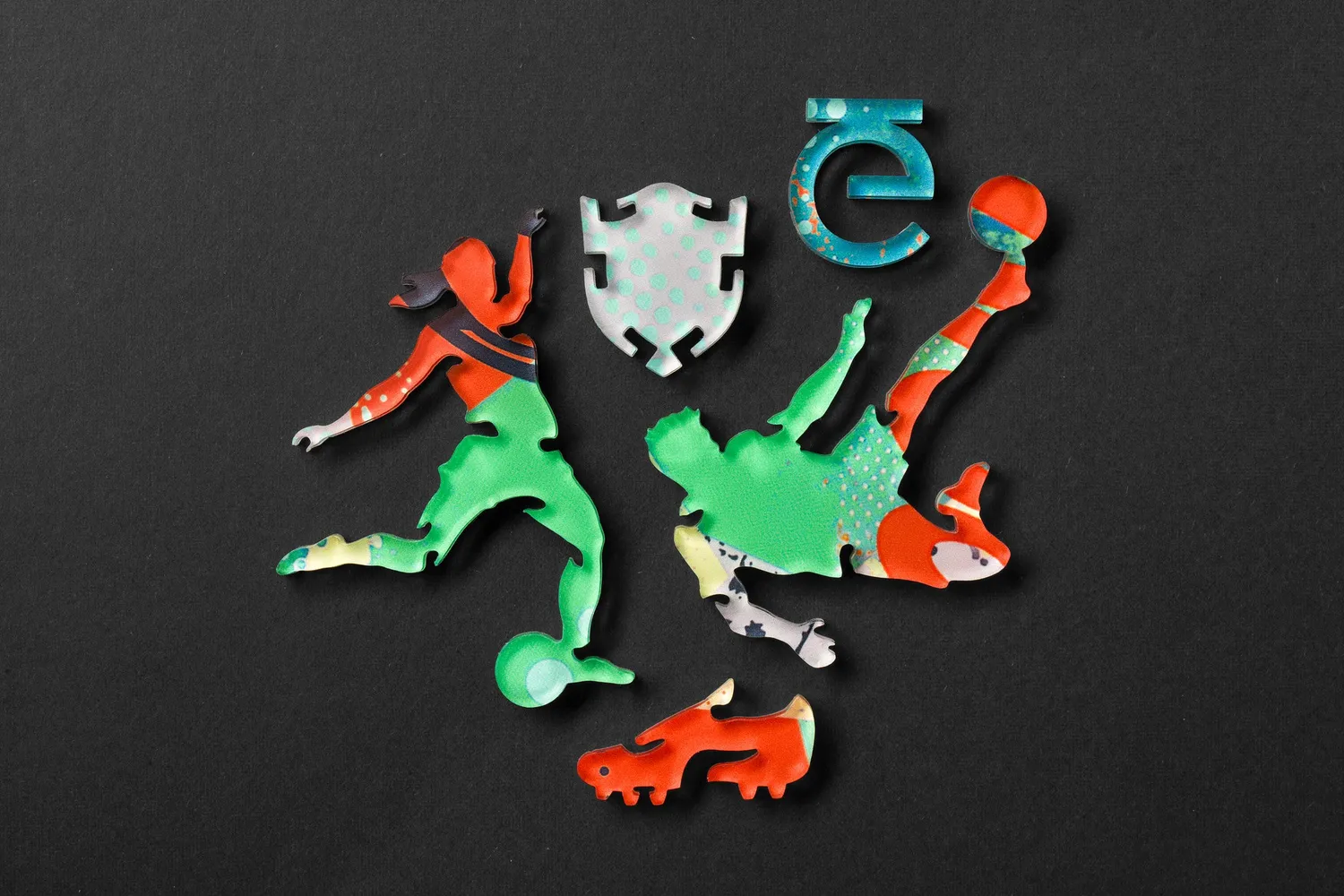 Eklektik Pieces ekids Kickin' It puzzle 210 piese fotbal