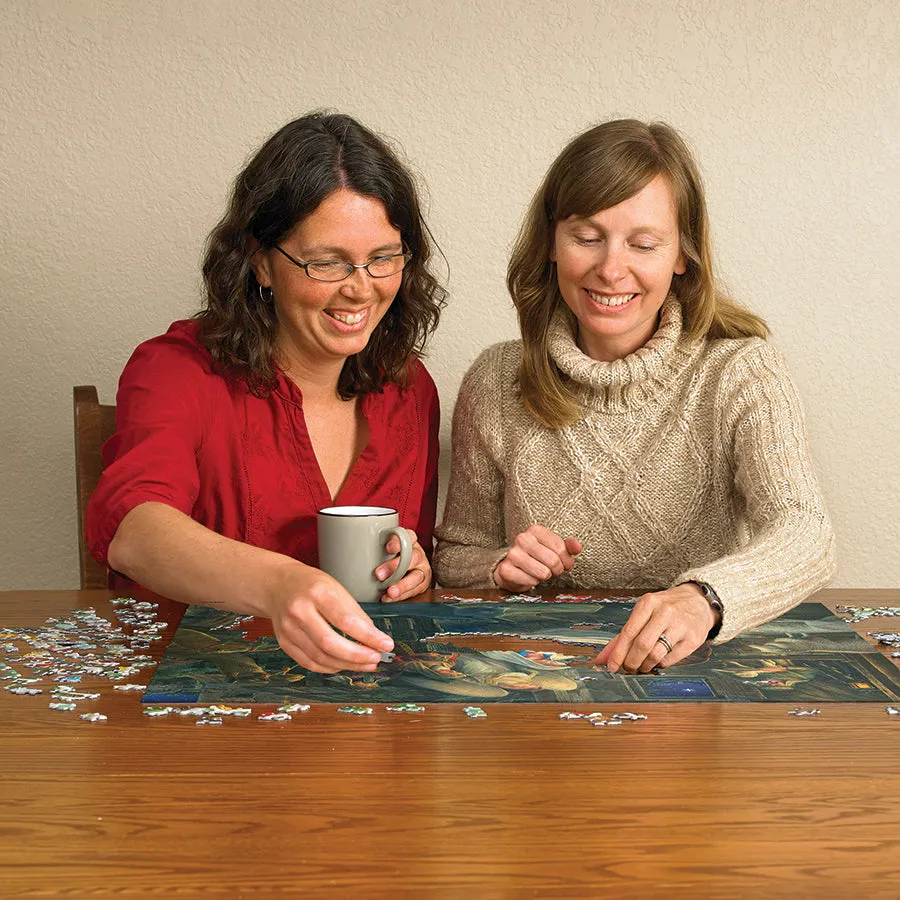 Cobble Hill Away in a Manger puzzle 500 piese craciun