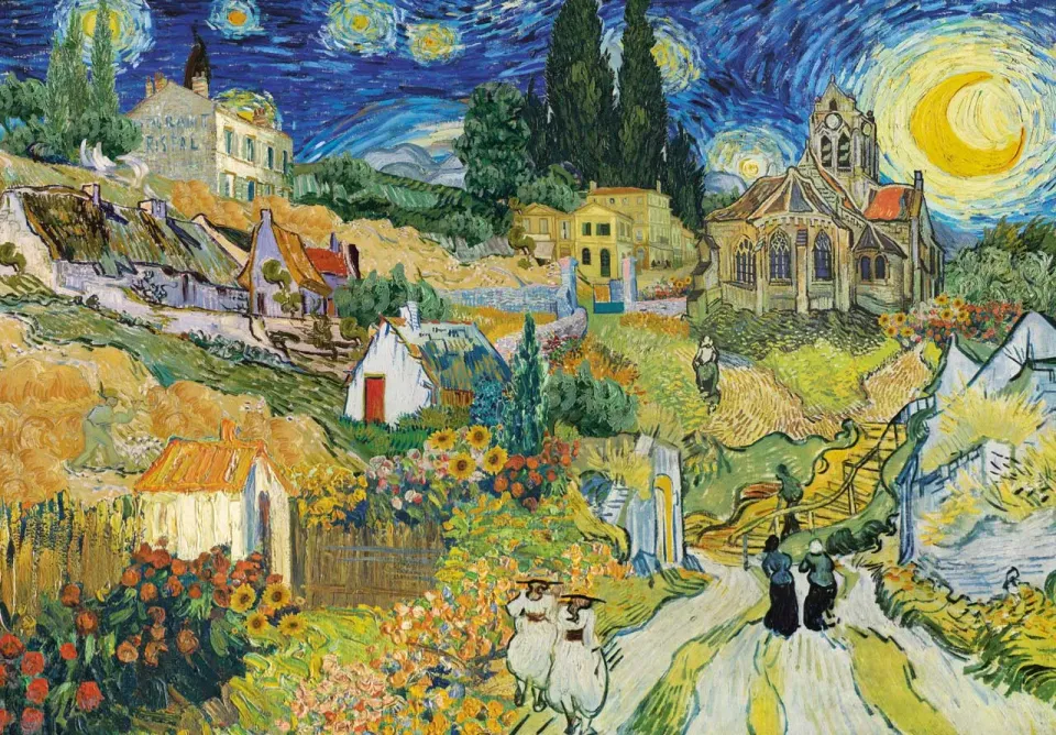 Mosaic Puzzles Van Gogh's Landscapes puzzle lemn 500 piese artă