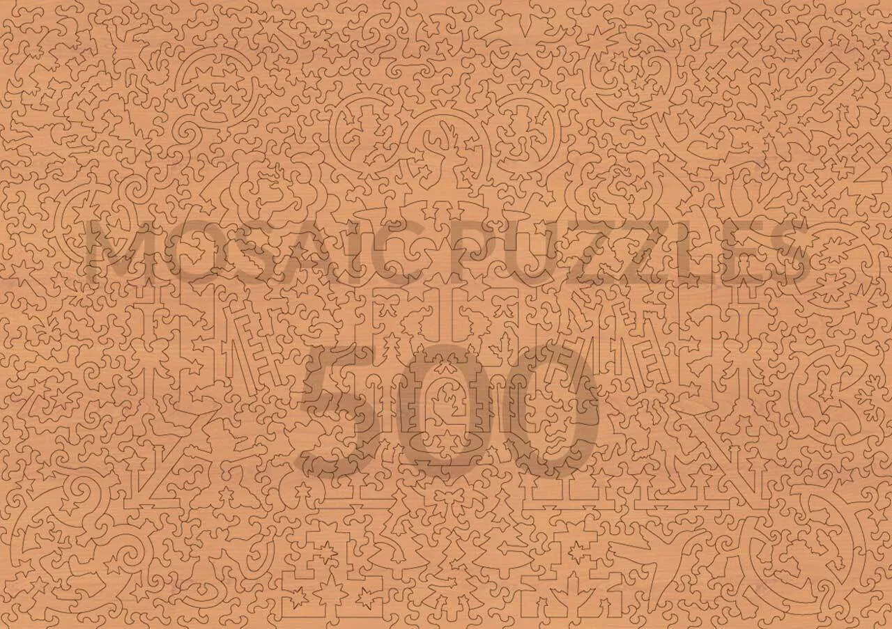 Mosaic Puzzles Wreath in the Snow puzzle 250 piese Craciun