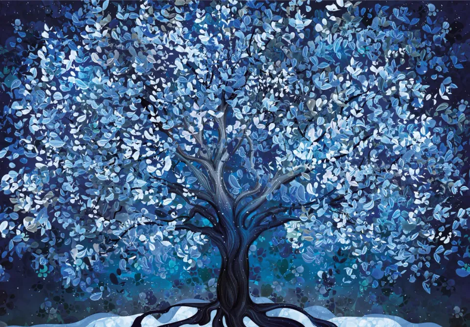 Mosaic Winter Tree puzzle lemn 250 piese Craciun