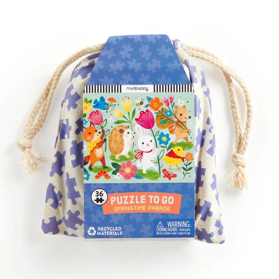 Mudpuppy Springtime Parade puzzle to go 36 piese pascala