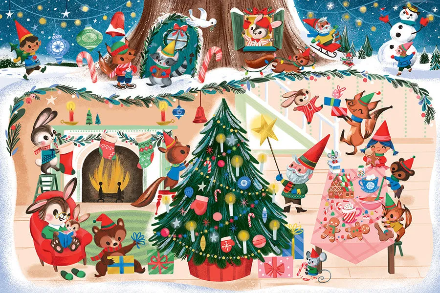 Cobble Hill Christmas Cheer puzzle podea 35 piese