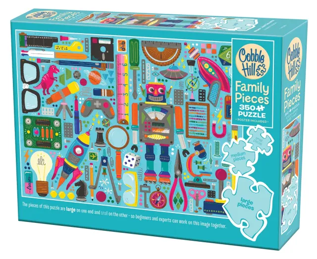 Cobble Hill Nerdy Junk Drawer puzzle 350 piese Family