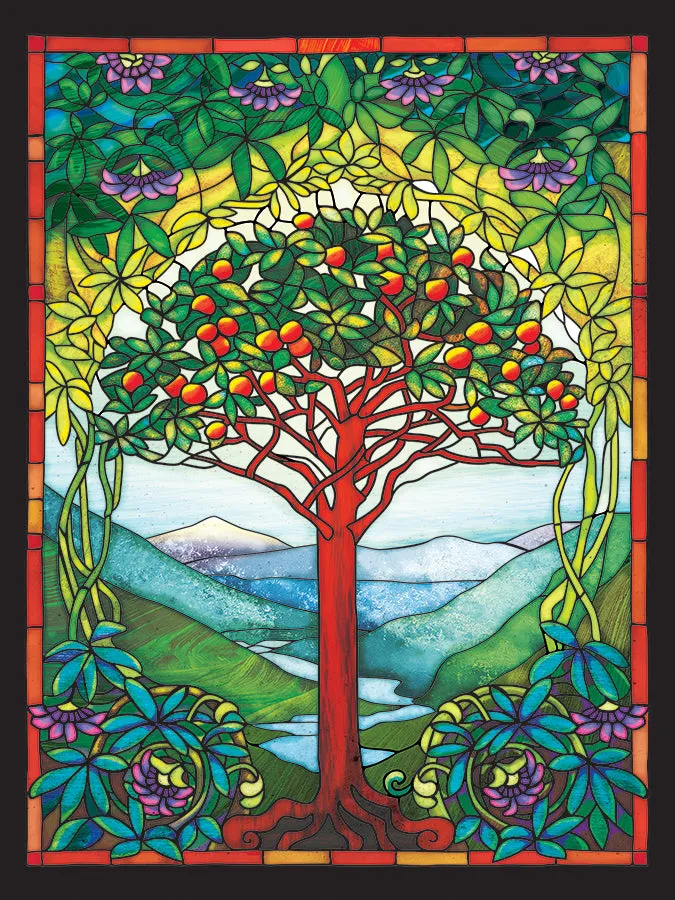 Cobble Hill Easy Handling Tree of Life Stained Glass puzzle 275 piese vitraliu