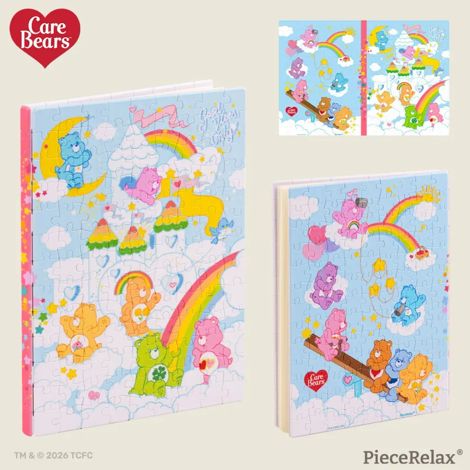 PieceRelax Bearadise YB1050 jurnal puzzle A6 Care Bears