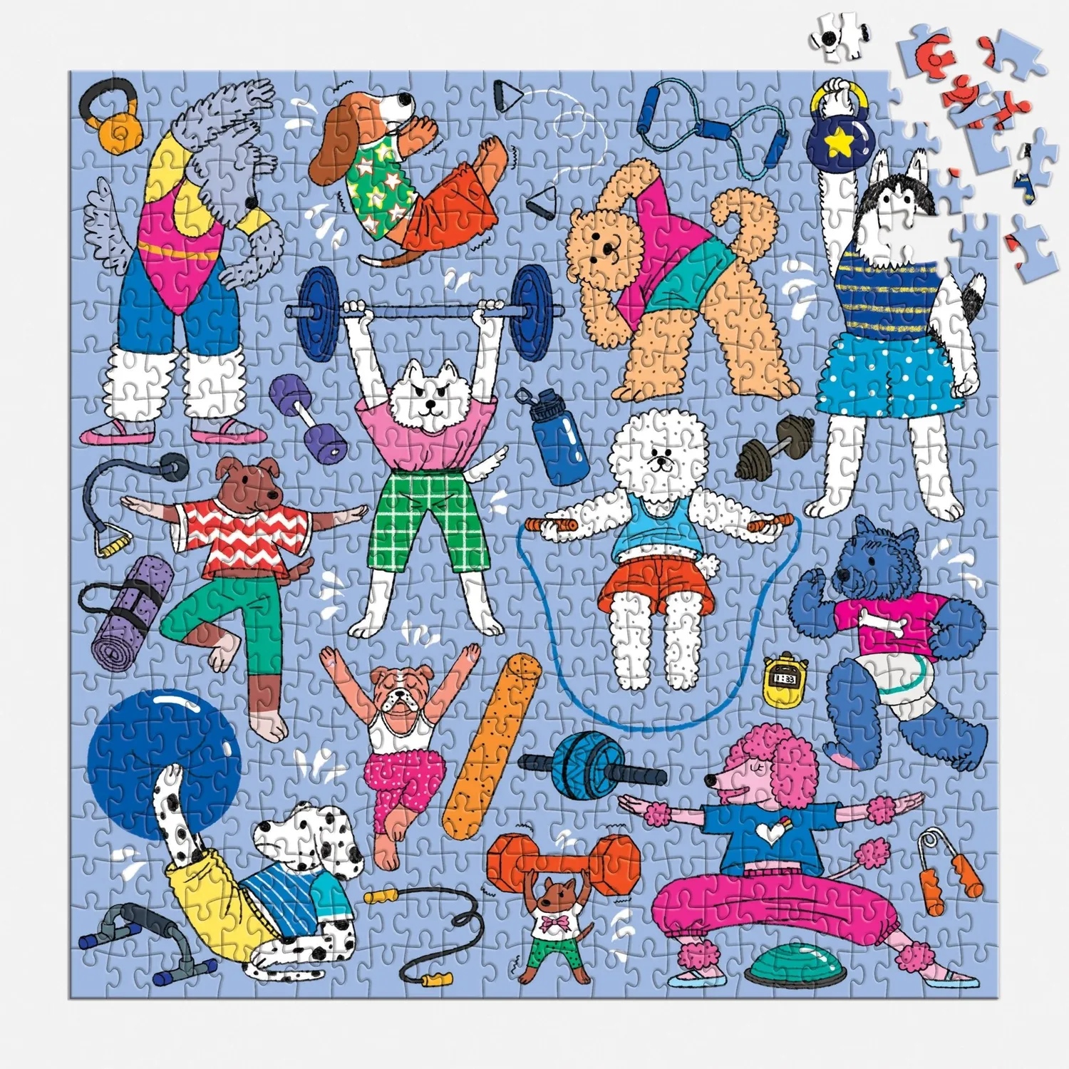 Mudpuppy Well-Trained Dogs puzzle 500 piese caini