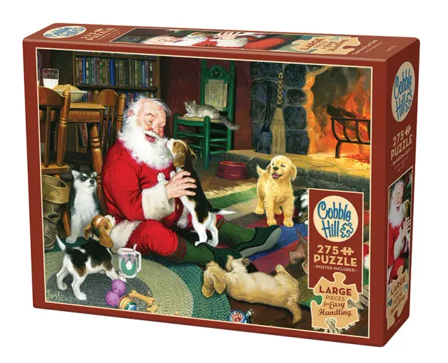Cobble Hill Easy Handling Santa's Playtime puzzle 275 piese Craciun