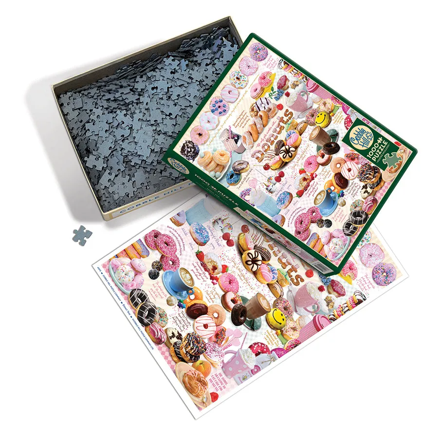Cobble Hill Donut Time puzzle 1000 piese gogoși