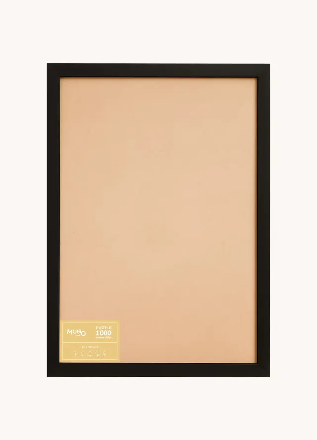 Rama puzzle lemn Muno Puzzle 1000 piese cu plexi protectie