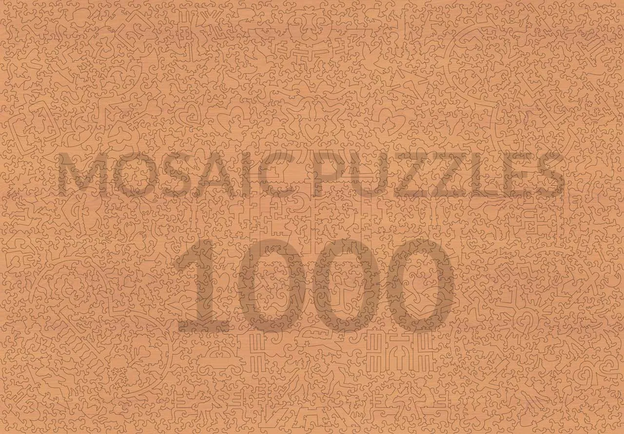 Mosaic Puzzles With All My Heart puzzle lemn 50 piese inima