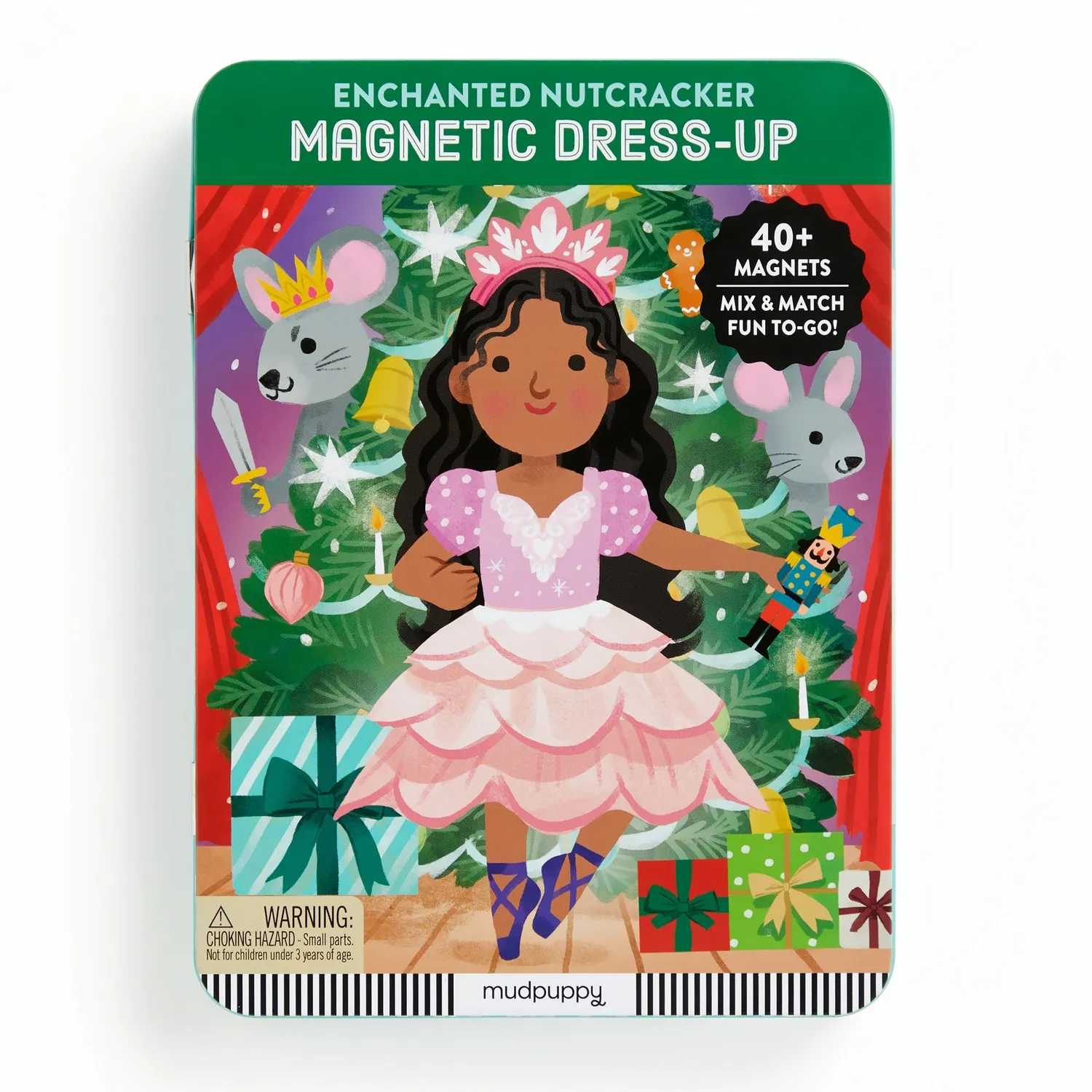 Mudpuppy Enchanted Nutcracker set magnetic balerine