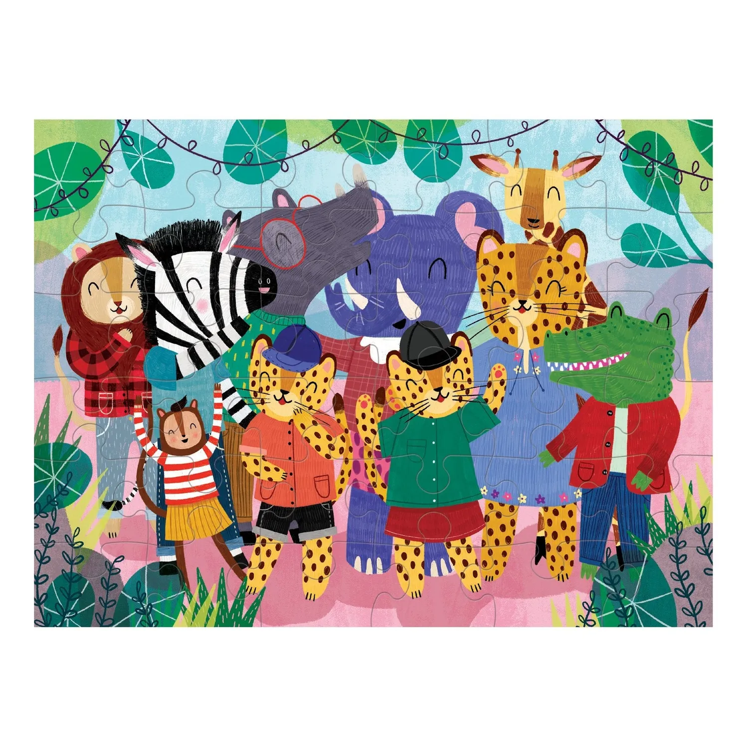 Mudpuppy The Wild Bunch Puzzle to Go puzzle 36 piese