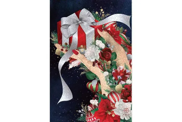 Mosaic Puzzles Gift of Joy puzzle lemn 500 piese festiv