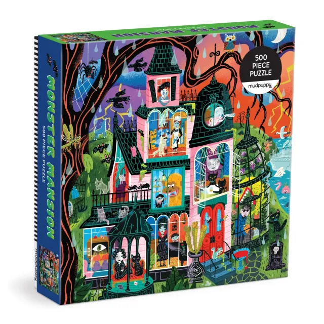 Mudpuppy Monster Mansion 500 puzzle familie halloween