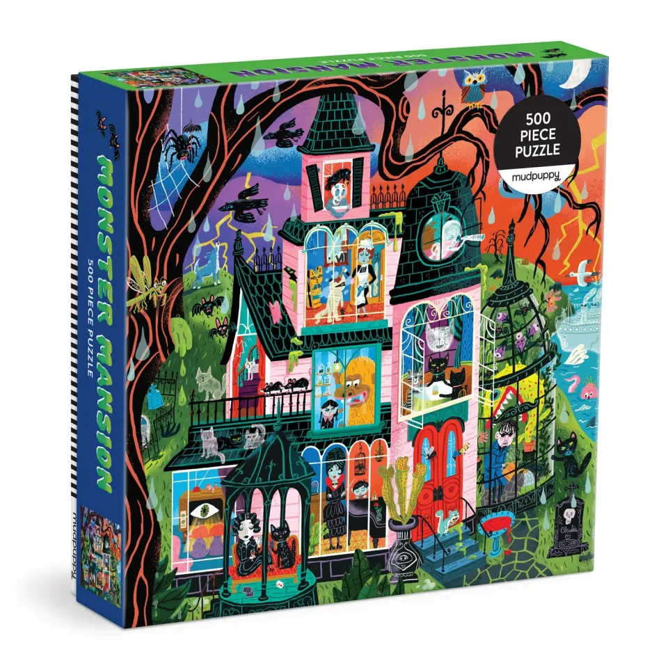 Mudpuppy Monster Mansion 500 puzzle familie halloween