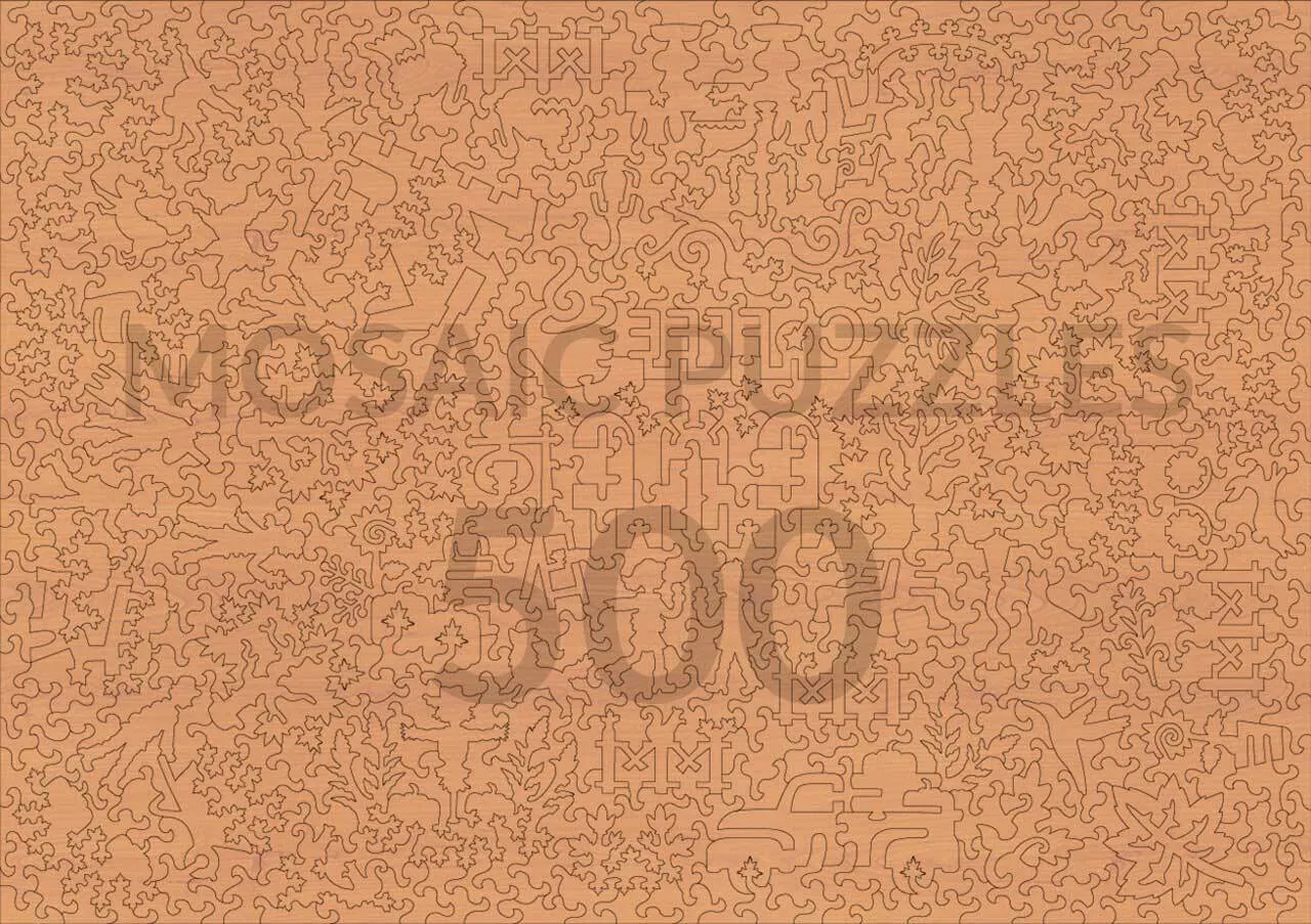 Mosaic Puzzles Autumn in Glass puzzle lemn 1000 piese floare
