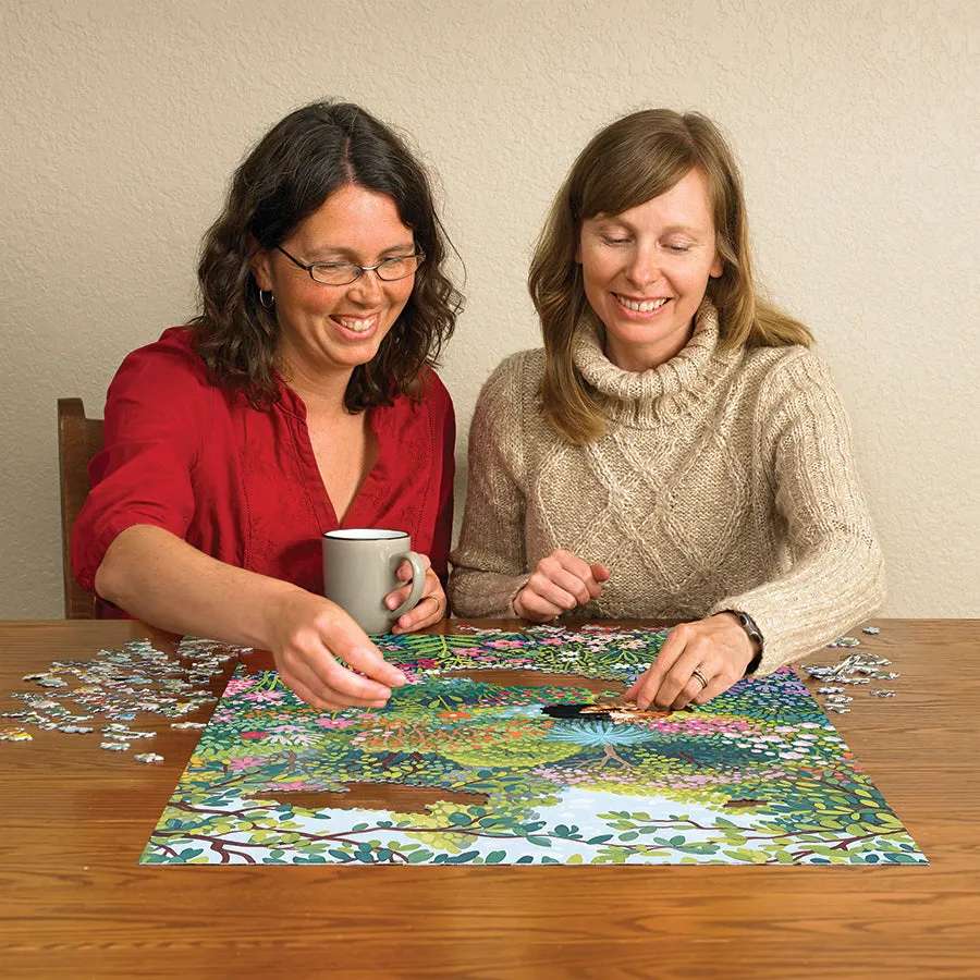 Cobble Hill In the Garden puzzle 1000 piese cu pisici