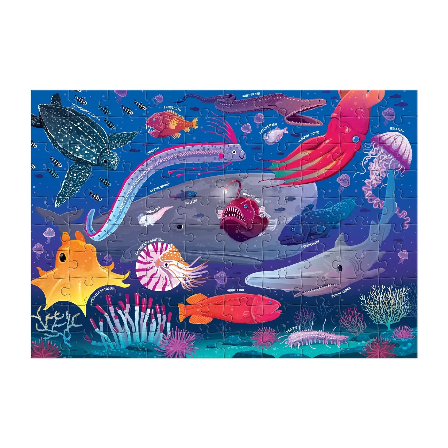 Mudpuppy Deep Sea puzzle 100 piese ocean